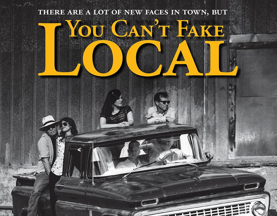 You Can't Fake Local print ad
