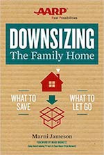 The front cover of the book "Downsizing the Family Home" published by AARP