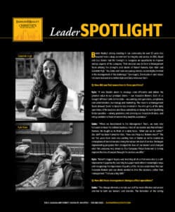 Leader Spotlight / HOME January 2020 article