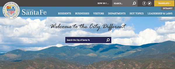 The City of Santa Fe website