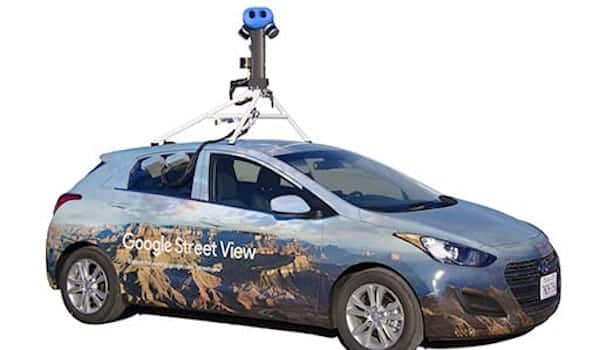 An image of a Google Street view camera car