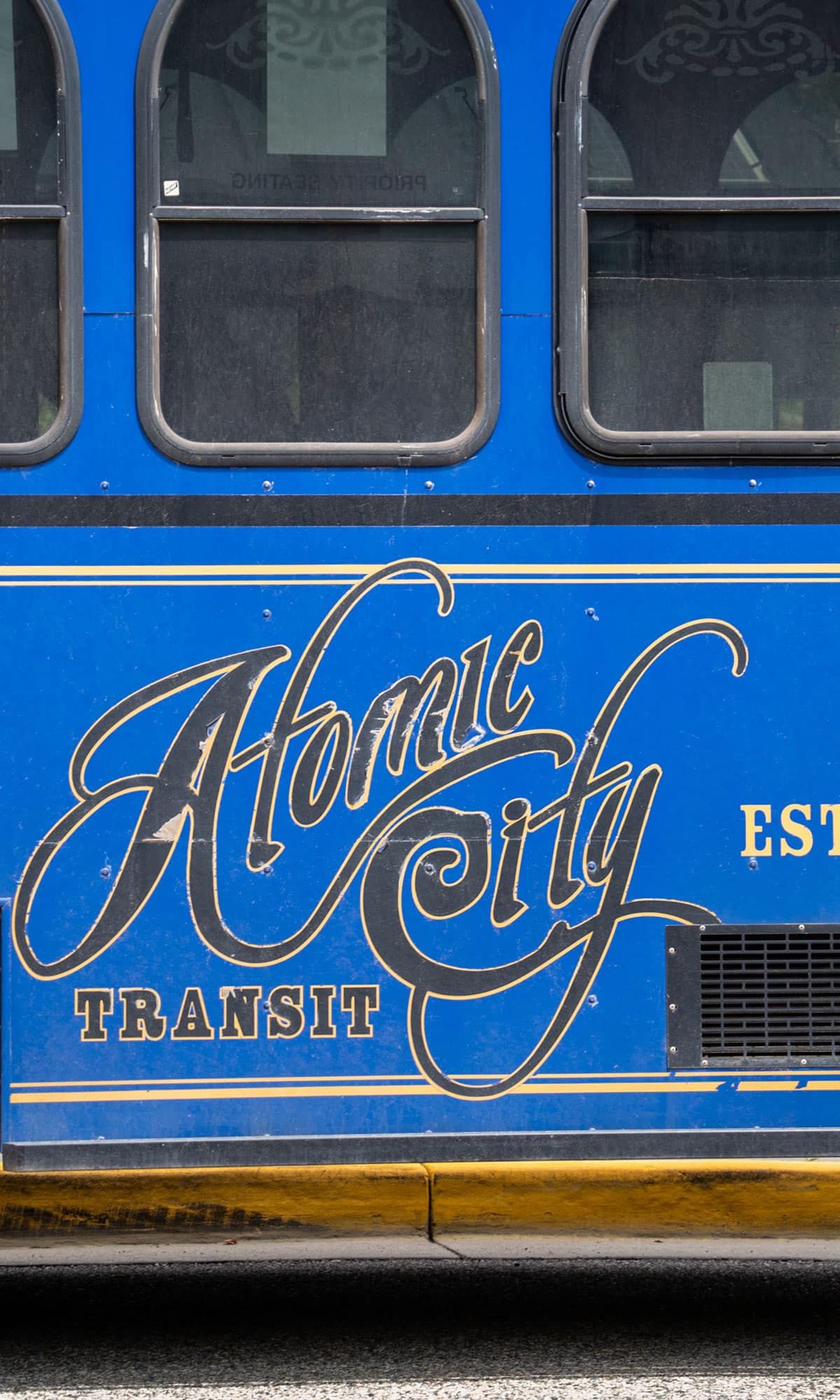 Atomic City Transit bus, Los Alamos, New Mexico.