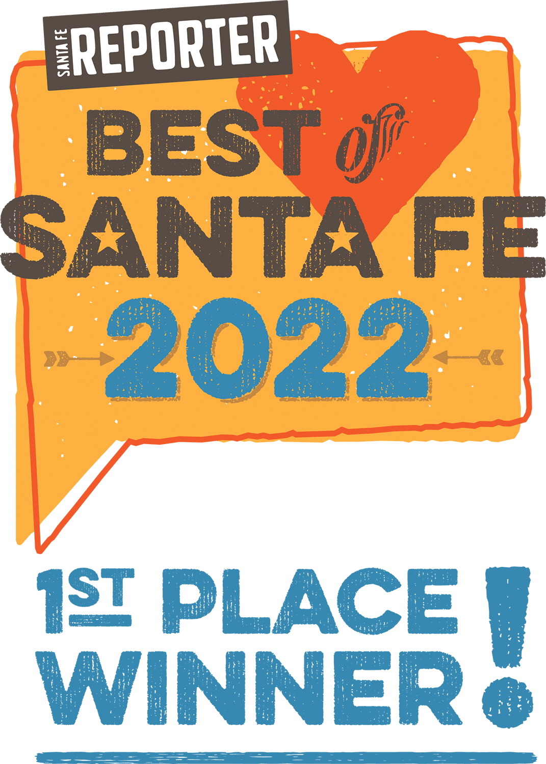 Best of Santa Fe 2022 First Place logo