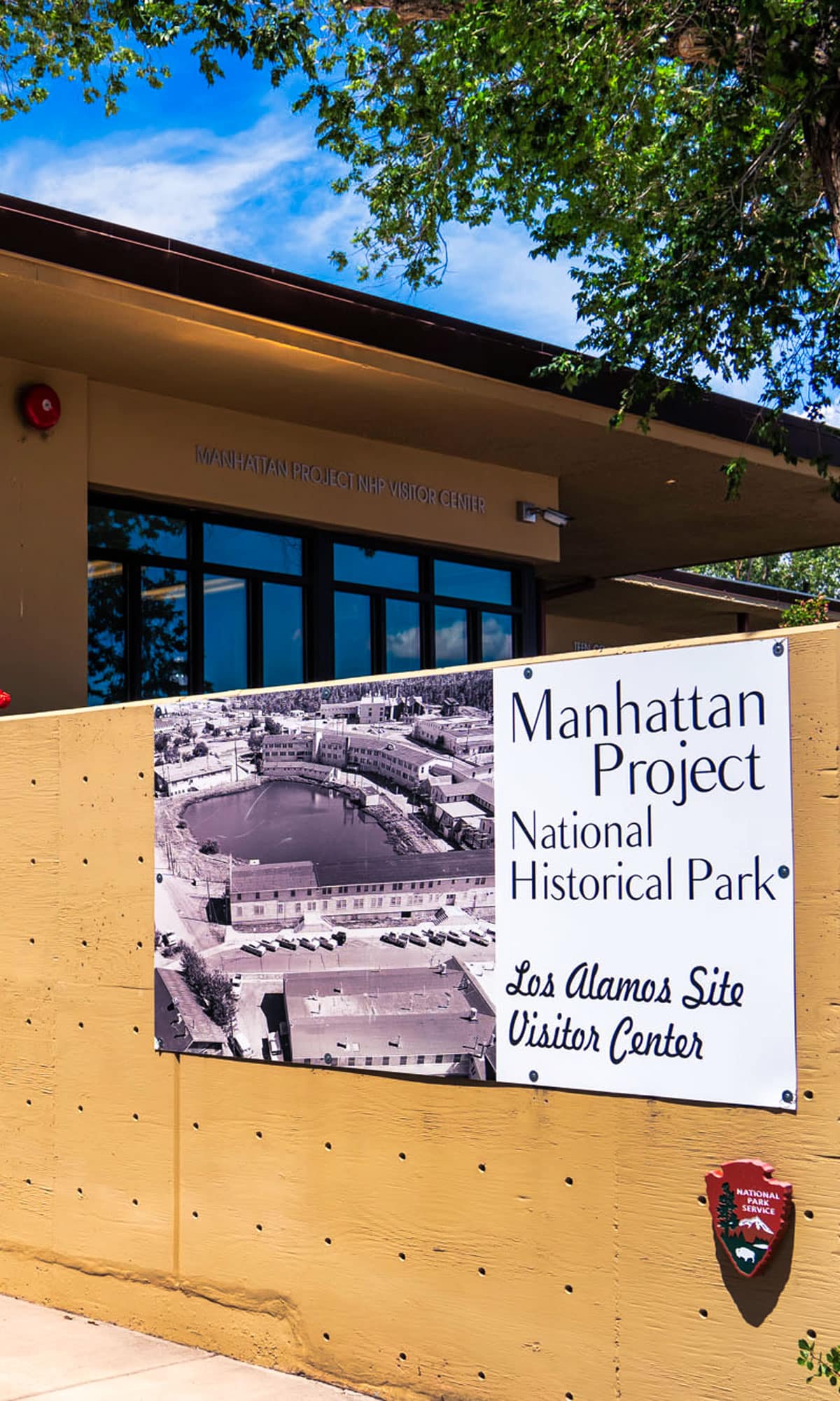 Sign for Manhattan Project National Historical Park.