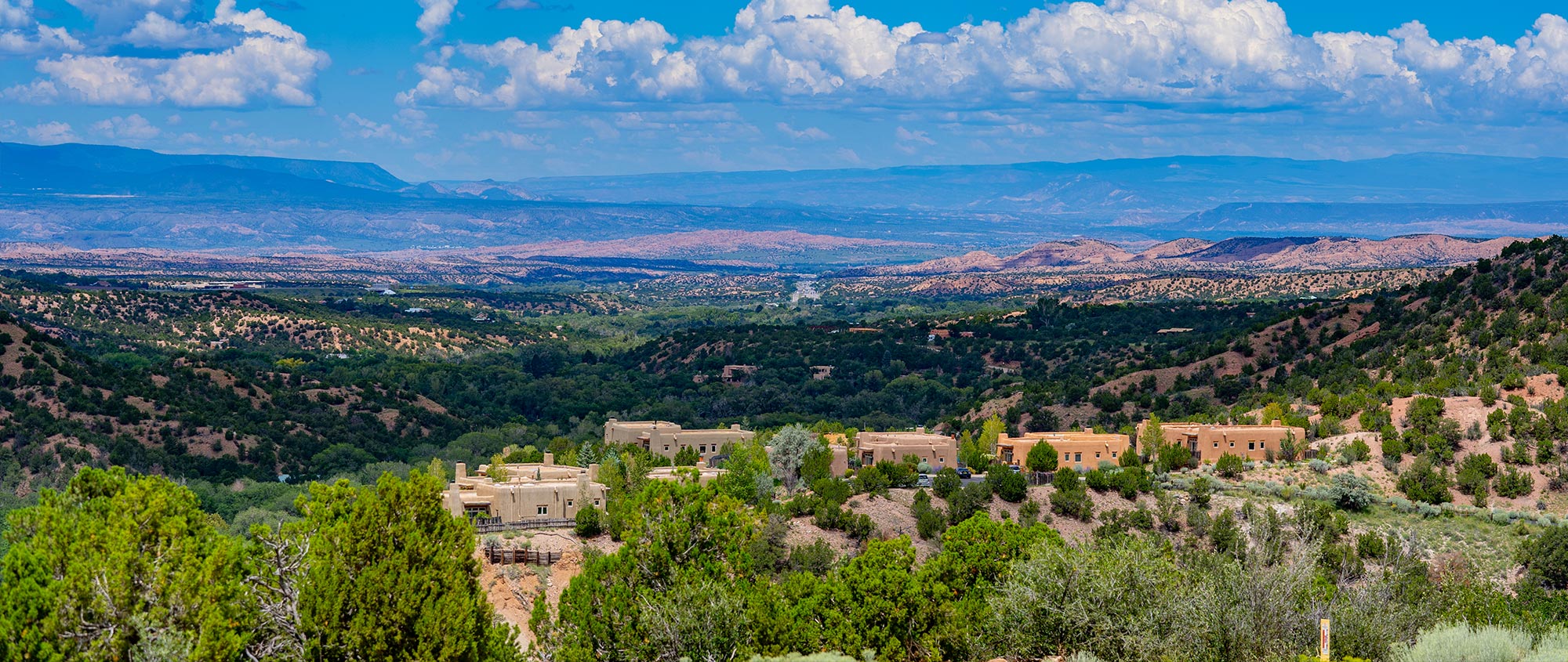 Landscape looking North from Los Alamos, New Mexico.