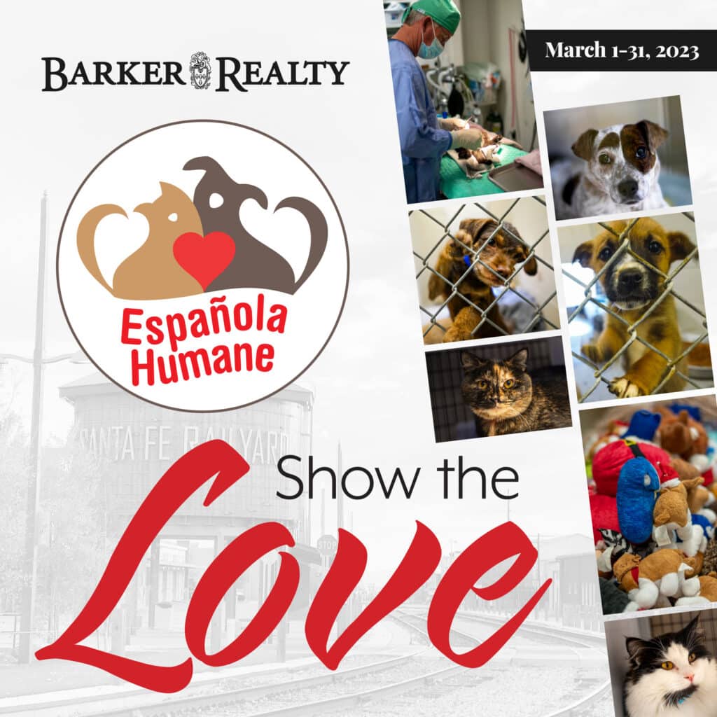 “Show the Love” to Española Humane in our March Community Drive